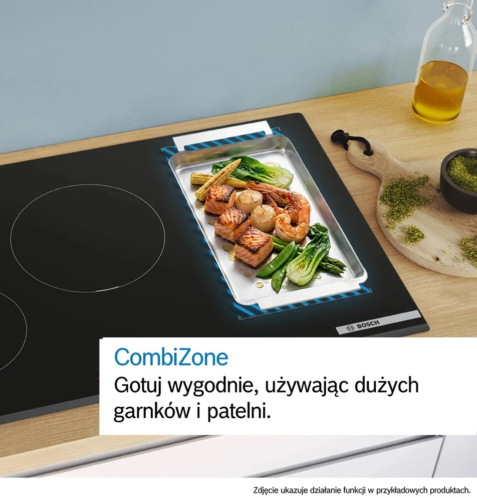Bosch Serie 6 PVW81CHB1E kaitlentė Juodas Įmontuojama 80 cm Zonos indukcinė kaitlentė 5 zona(-os)