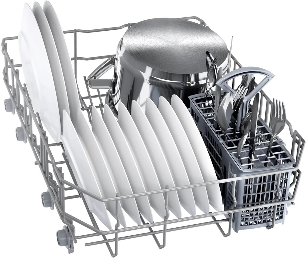 Bosch SPS2HKI02E Laisvai pastatoma indaplovė 45 cm Šlifuoto plieno