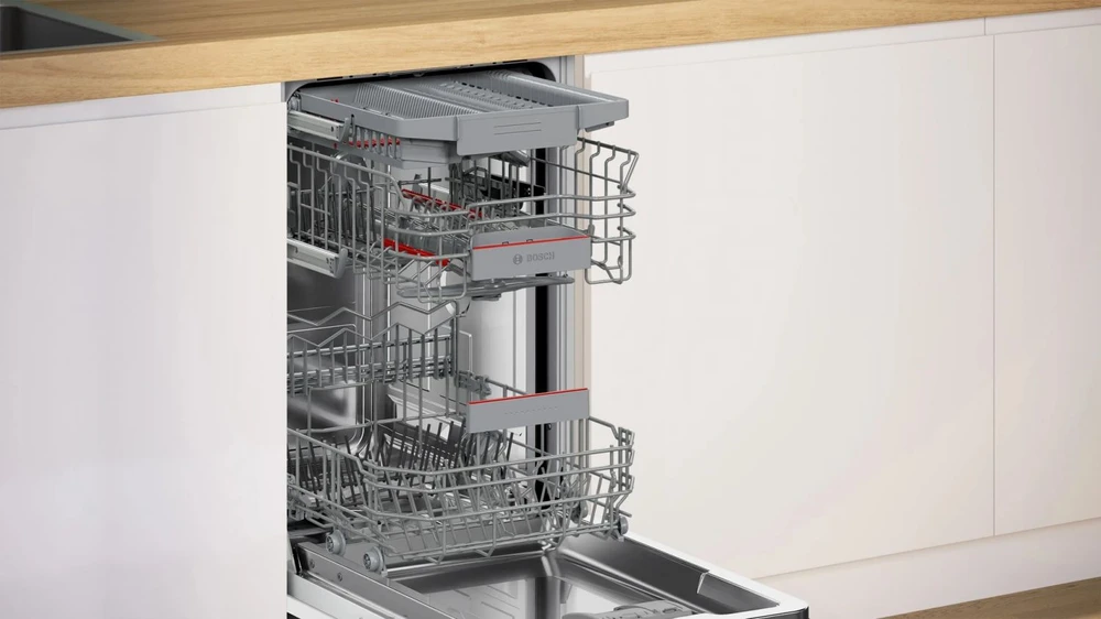 Bosch SPV4HMX13E indaplovė Pilnai įmontuojama 10 vietų komplektų