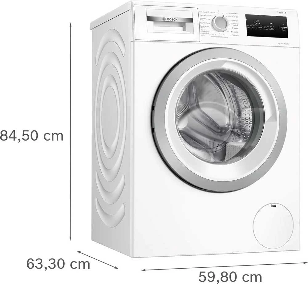 Bosch WAN2813APL Series 4 skalbimo mašina priekyje 8kg 1400 aps./min Baltas