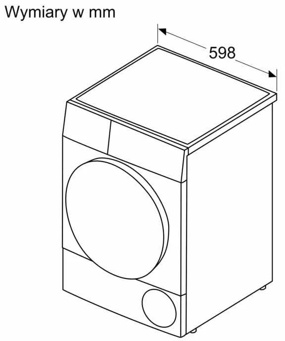 Džiovyklė su šilumos siurbliu Bosch WQG145APPL, 9 kg