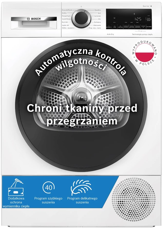 Skalbinių džiovyklė BOSCH WQG241ALPL