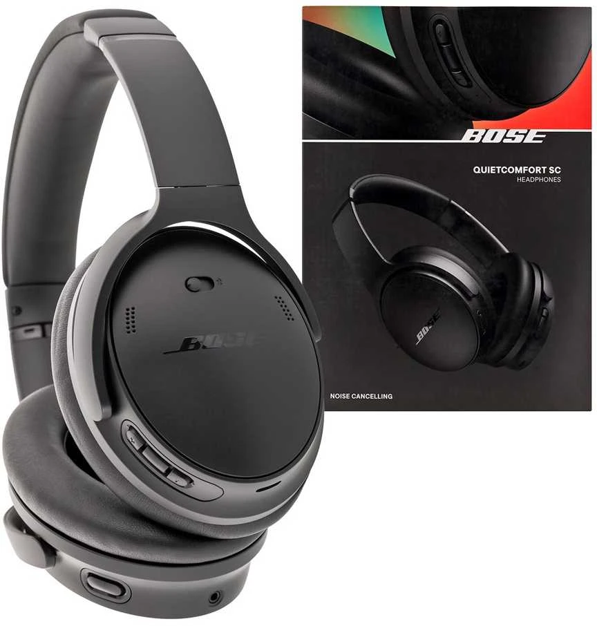 Belaidės ausinės Bose QuietComfort SC, Juodos spalvos