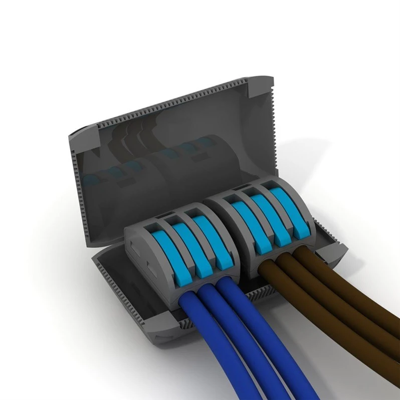 Dėžutė Etelec MINIBOX3 gel, 4-6 mm², pilka