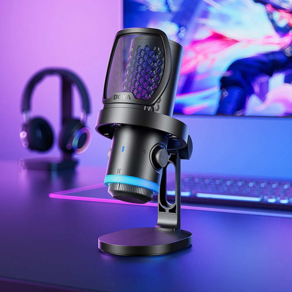 BOYA CastMic G40 laidinis USB-C žaidimų mikrofonas - Juodas