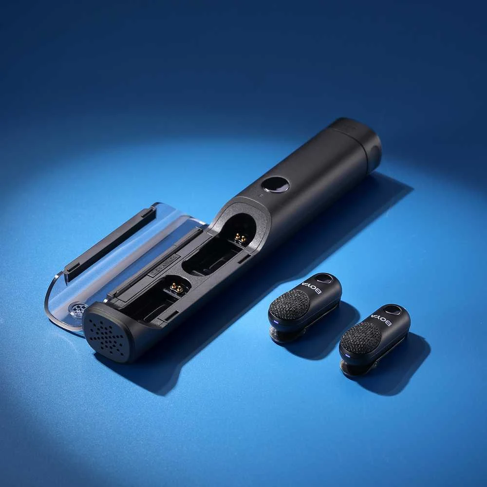Mikrofonas BOYA MAGIC-02 belaidis 2.4GHz USB-C - juoda