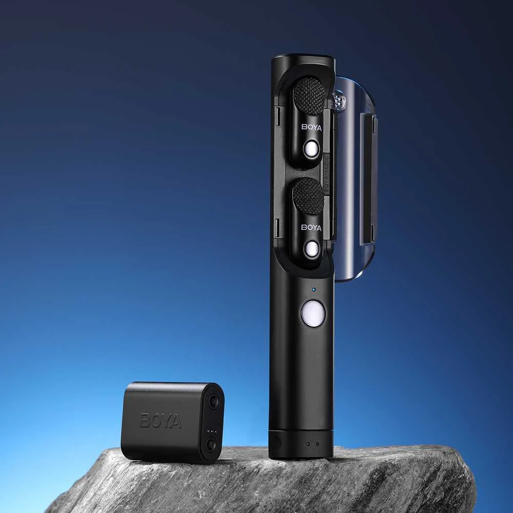 Mikrofonas BOYA MAGIC-02 belaidis 2.4GHz USB-C - juoda