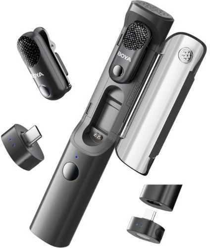 Mikrofonas BOYA MAGIC-05 belaidis 2.4GHz USB-C - juoda
