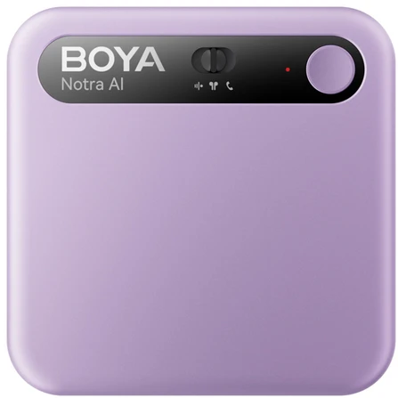 Diktofonas BOYA Notra Voice Recorder with AI Transcription - Violetinė