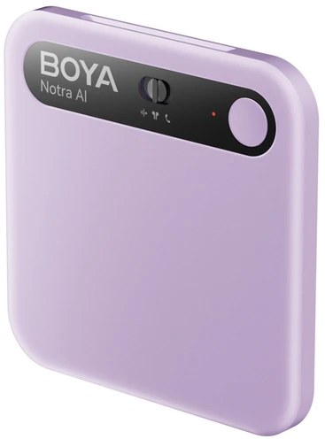 Diktofonas BOYA Notra Voice Recorder with AI Transcription - Violetinė