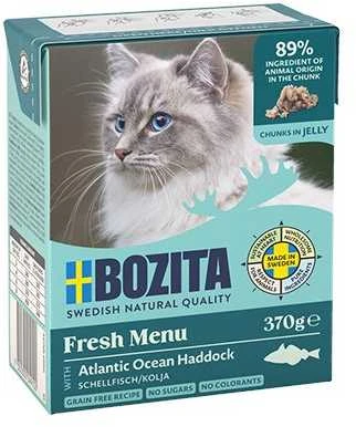 Kačių Maistas - BOZITA Menkė želė padaže 370 g Be grūdų Be glitimo