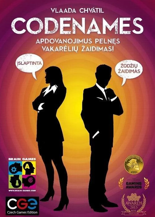Stalo žaidimas BRAIN GAMES Codenames, LT