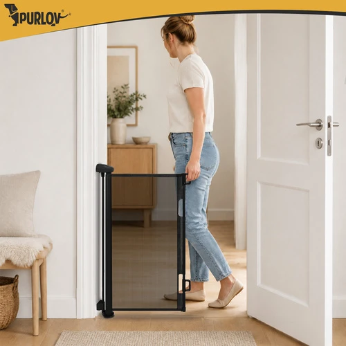 Door safety gate - juodas Purlov