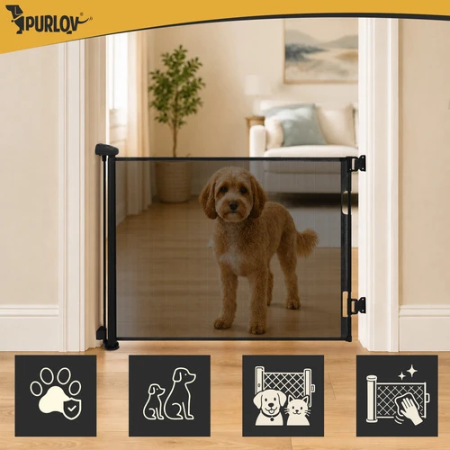 Door safety gate - juodas Purlov