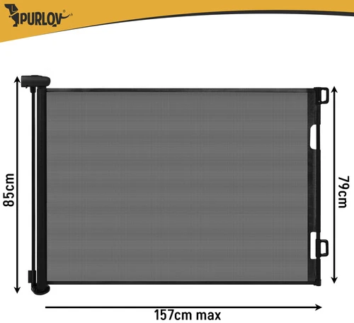 Door safety gate - juodas Purlov