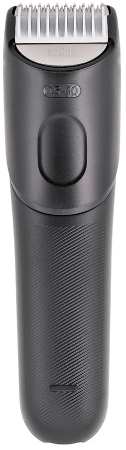 Barzdaskutė „Braun BeardTrimmer 9 80789785“ barzdos kirptuvas, su akumuliatoriumi, 20,2 cm, drėgnam ir sausam skutimui, pilkas