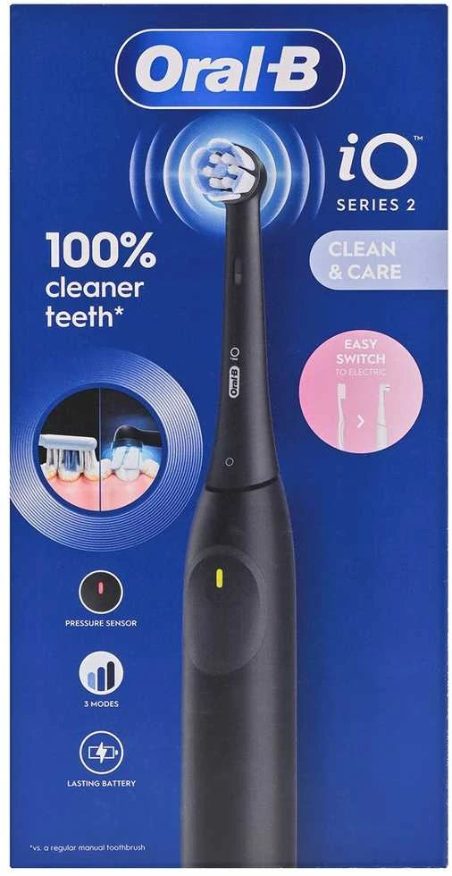 Oral-B iO2 elektrinis dantų šepetėlis, juodas