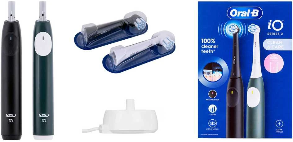 Dantų šepetėlis Oral-B iO 2 Duo Night Juodas/Forest Žalias juoda/žalia