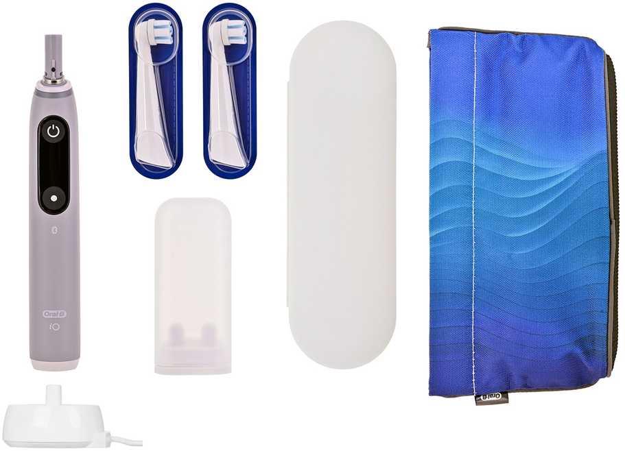 Braun Oral-B iO Series 6 Pilkas Opal Luxe Edition electric dantų šepetėlis