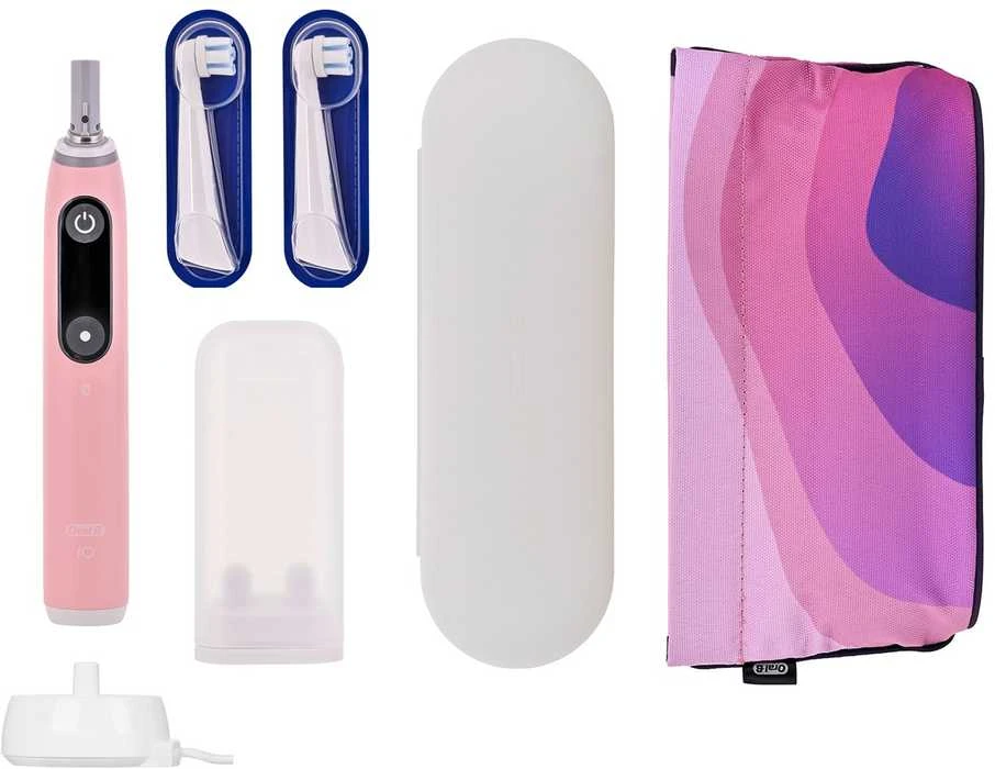 Braun Oral-B iO Series 6 Rožinė Sand Luxe Edition electric dantų šepetėlis