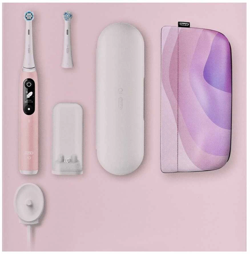 Braun Oral-B iO Series 6 Rožinė Sand Luxe Edition electric dantų šepetėlis