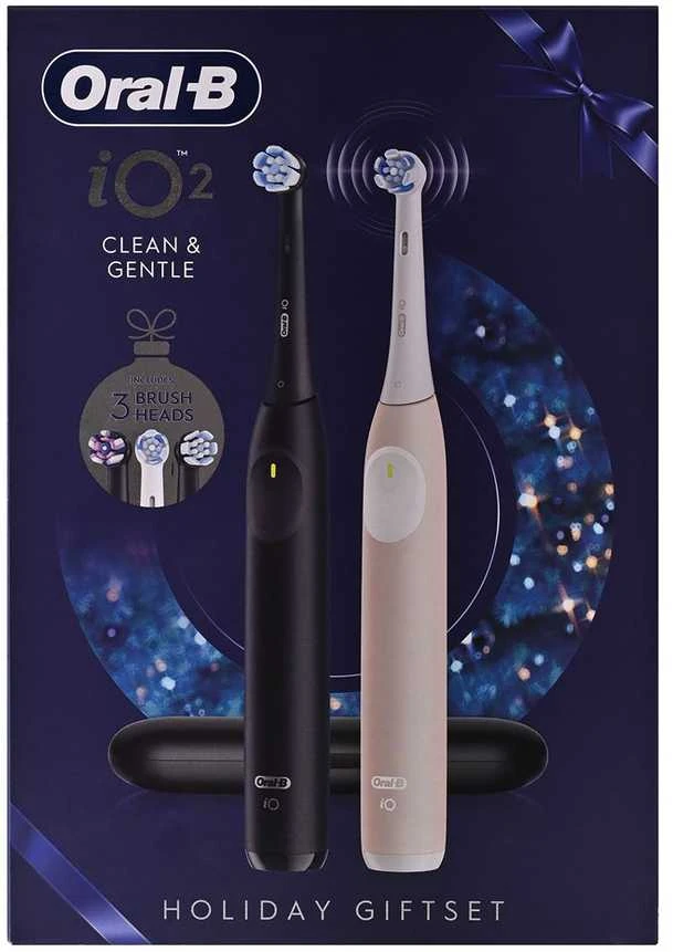 Dantų šepetėlis Braun Rožinė Oral-B iO 2 Duo Night Juodas/Calm Rožinė juoda/rožinė