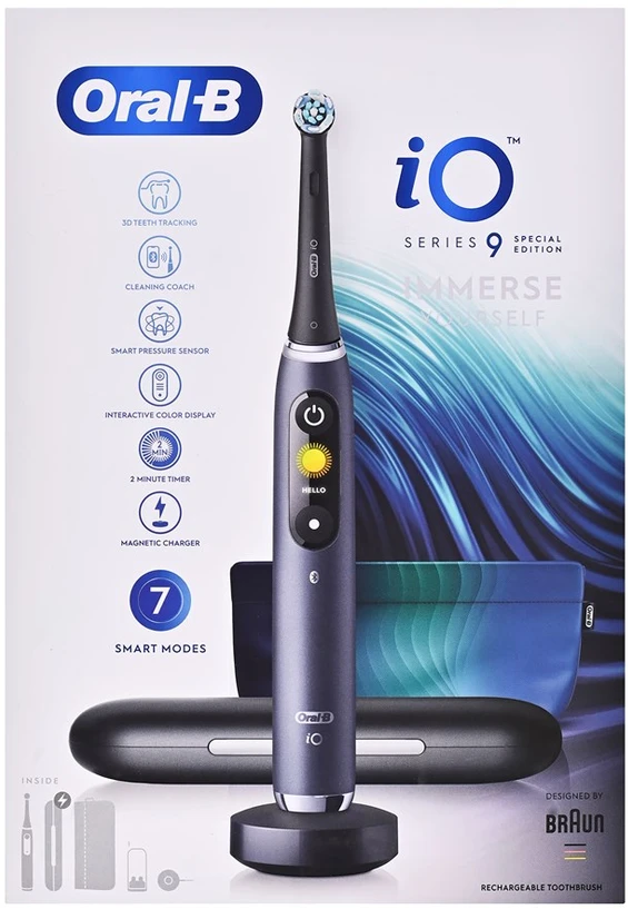 Braun „Oral-B iO 9 Special Edition“ pasinerkite į juodą