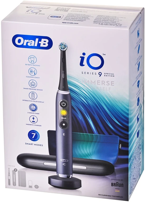 Braun „Oral-B iO 9 Special Edition“ pasinerkite į juodą
