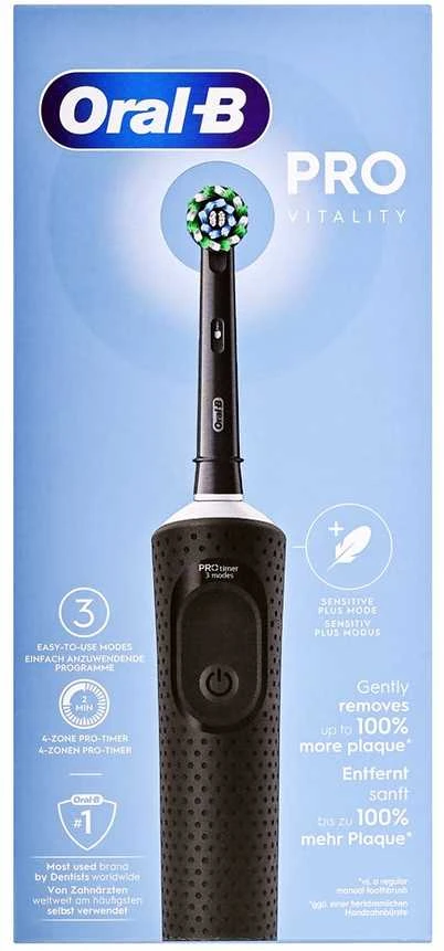 Braun Oral-B VITALITY PRO D103 Box Juodas Dantų šepetėlis
