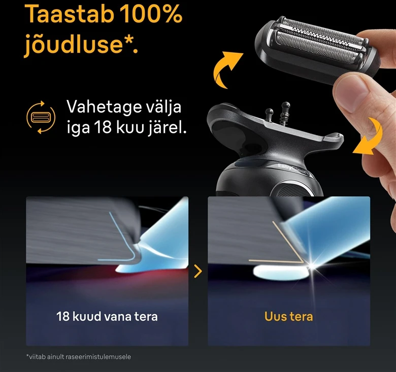 BRAUN 54B Naujos 5 ir 6 serijos skutimo galvutė