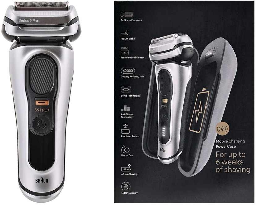 Barzdaskutė Braun Series 9 Pro 9577cc Foil shaver Sidabrinis