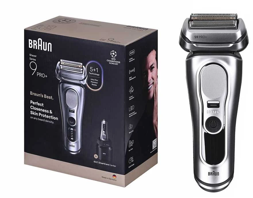 Braun 9667CC Barzdaskutė Series 9 PRO+ Clean&Charge / sidabrinis