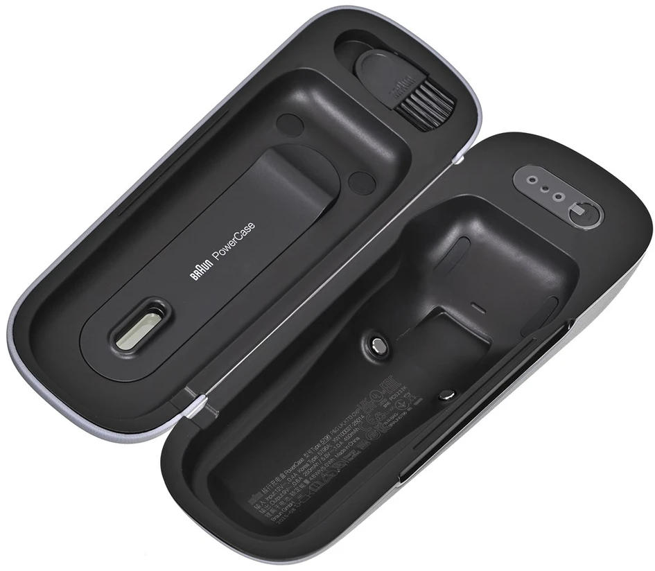Braun 9675CC Barzdaskutė Series 9 PRO+ Clean&Charge +Power Case / pilkas