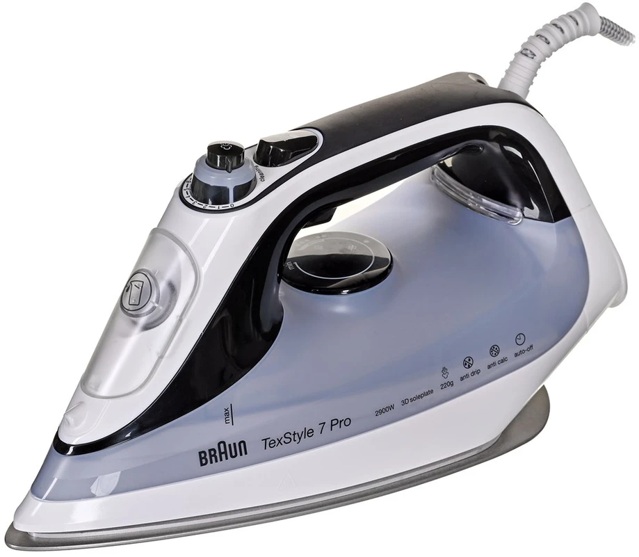 BRAUN TexStyle 7 Pro Garų lygintuvas SI 7149 WB, Baltas/juodas