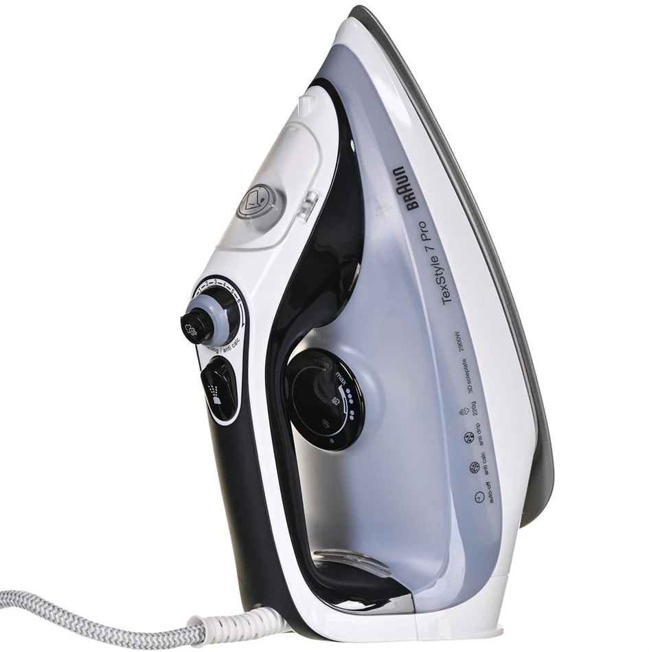BRAUN TexStyle 7 Pro Garų lygintuvas SI 7149 WB, Baltas/juodas