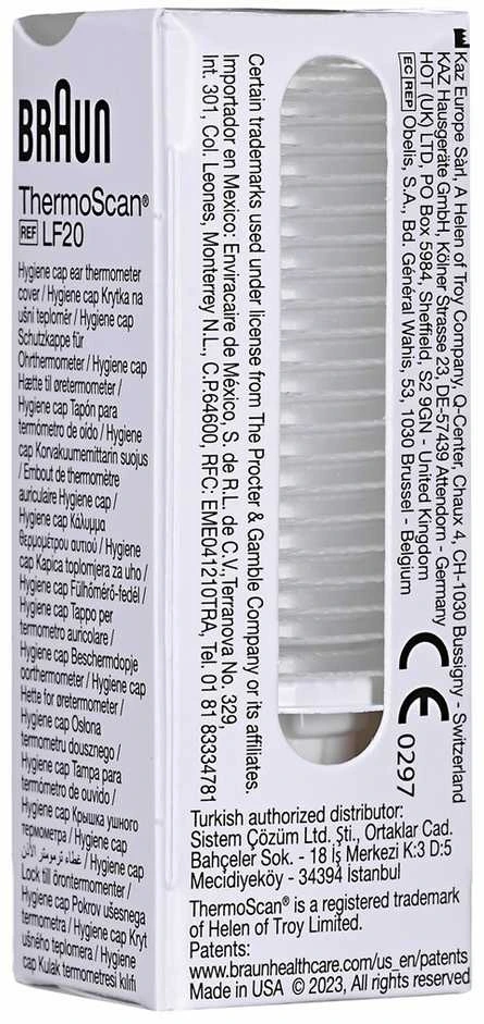 Braun Thermoscan 3 infraraudonųjų spindulių ausies termometras IRT3030 Atminties funkcija, Matavimo laikas 1 s, Baltas