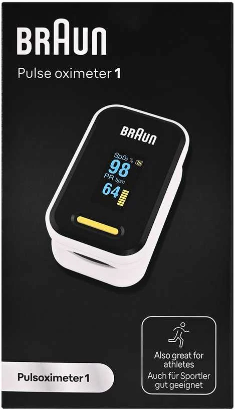 Braun YK-81CEU pulse oximeter Juodas, Nerūdijantis plienas