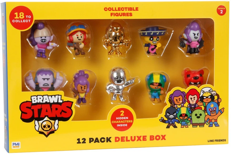 Pmi Kids World BRAWL STARS S2 FIGŪRĖLĖS - 12 PRABANGIŲ DĖŽUTĖ