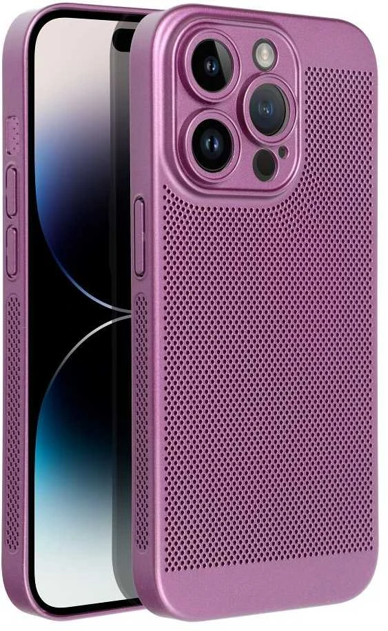 OEM dėklas, skirtas iPhone 17 Pro Max / 18 Pro Max (žemas kameros kraštas) Breezy violetinė