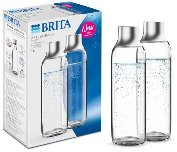 Brita sodaTRIO buteliukas (2 vnt., stiklinis)