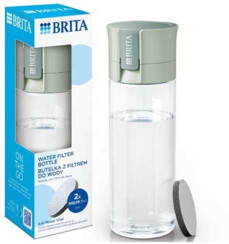 Gertuvė Brita Vital Filtering bottle 0.6 l Pastel žalias