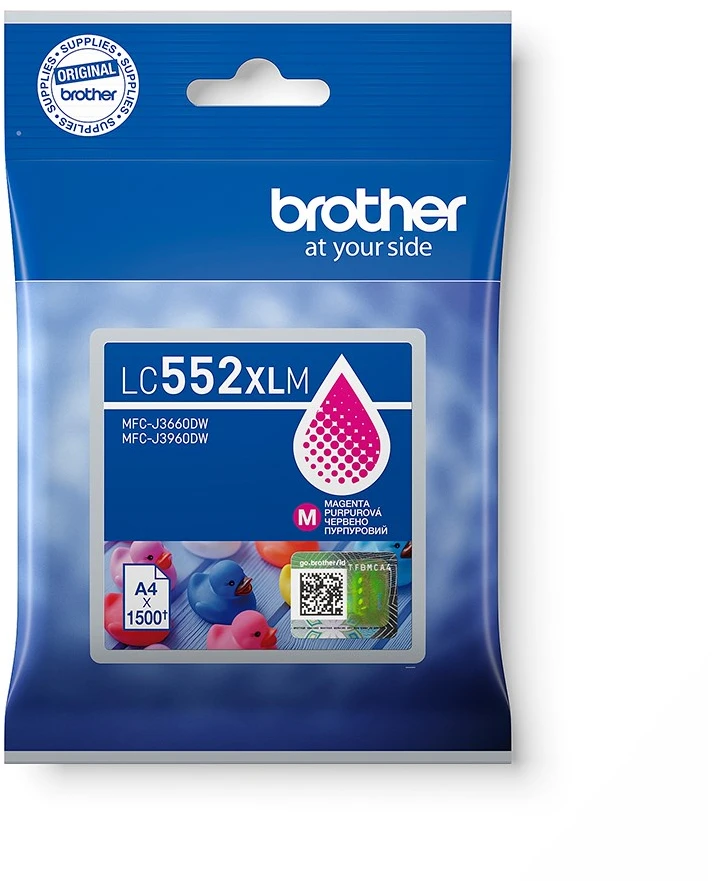 Brother LC552XLM rašalo kasetė, 1 vnt., originali, purpurinė