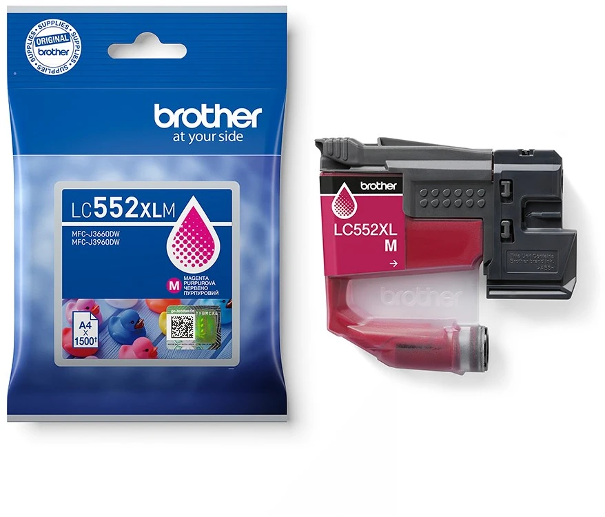 Brother LC552XLM rašalo kasetė, 1 vnt., originali, purpurinė