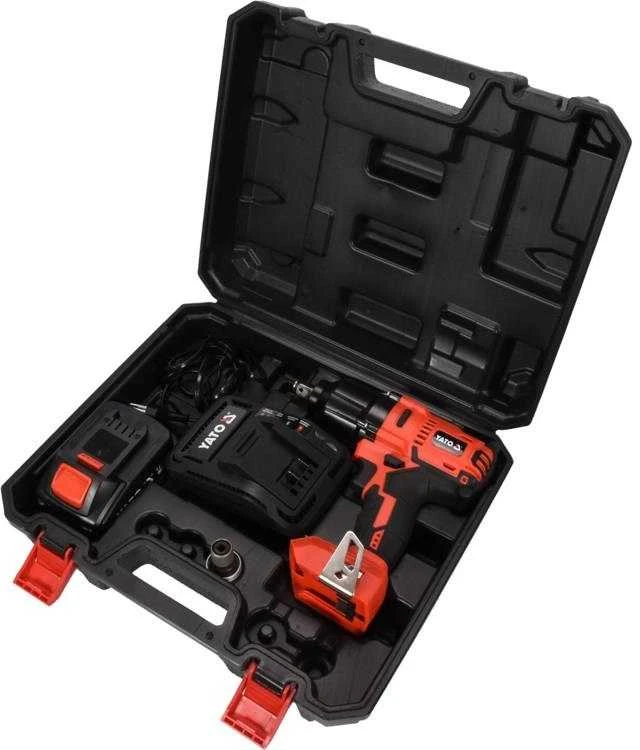 YATO Akumuliatorinis bešepetėlinis smūginis veržliasūkis YT-82806, Li-ion, 18V, 1x3.0 Ah, 700Nm, 1/2"