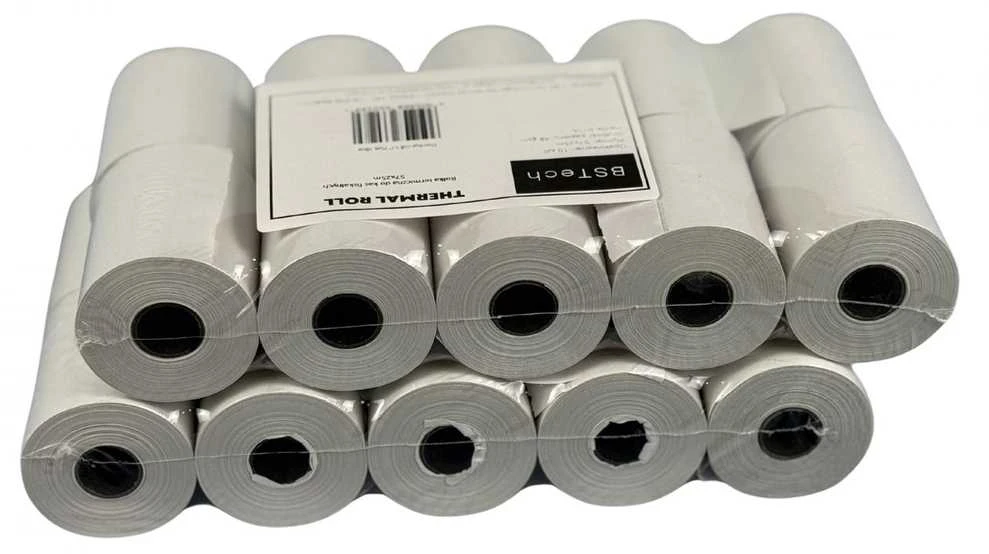 „Bestpak BSTech“ terminio popieriaus ritinėlis kasos aparatams 57x20m, 10 vnt.
