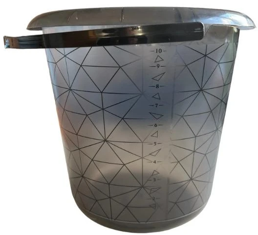 Kibiras Keeeper Polygon, 10 l, skaidri/juoda