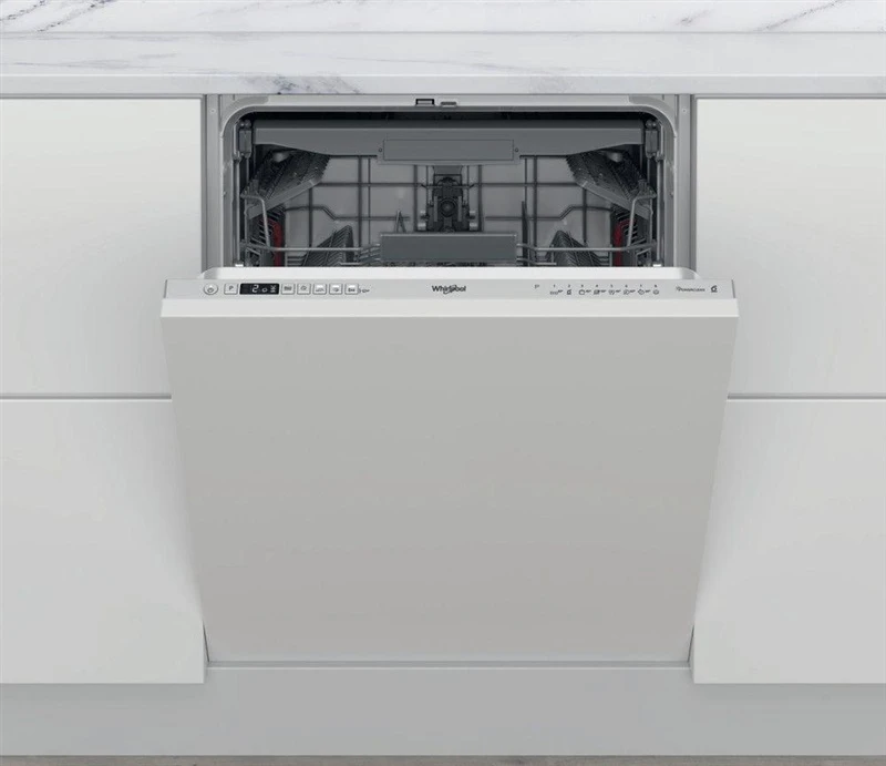 WHIRLPOOL Integruojamas Indaplovė WIC 3C33 PFE, D energijos klasė (senas A+++), 60 cm, Powerclean PRO, Trečias krepšelis, 8 programos