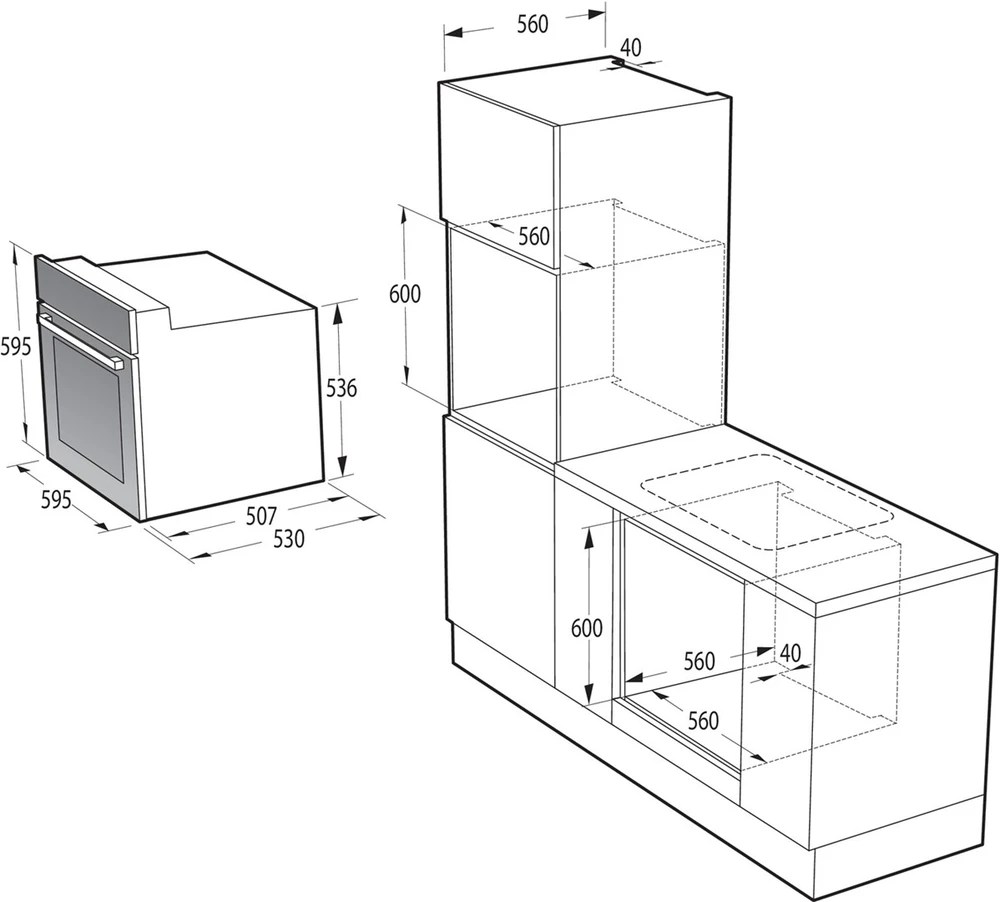 Built-in orkaitė GORENJE BO6635E01BG