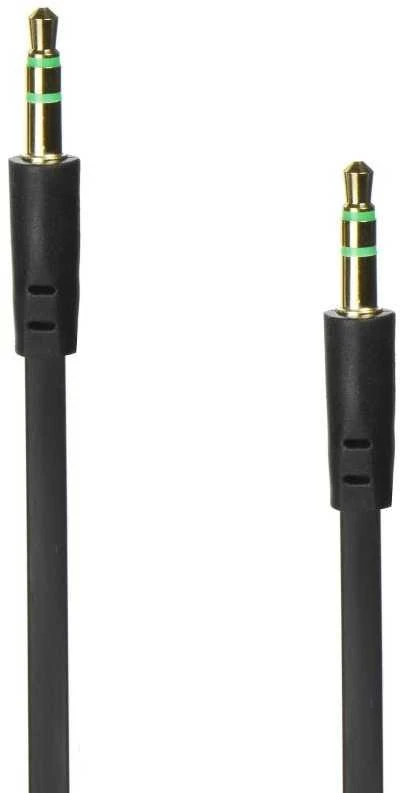 OEM kabelis AUX lizdas 3,5 mm (vyriškas) - lizdas 3,5 mm (vyriškas) dėžutė 1 m juodas