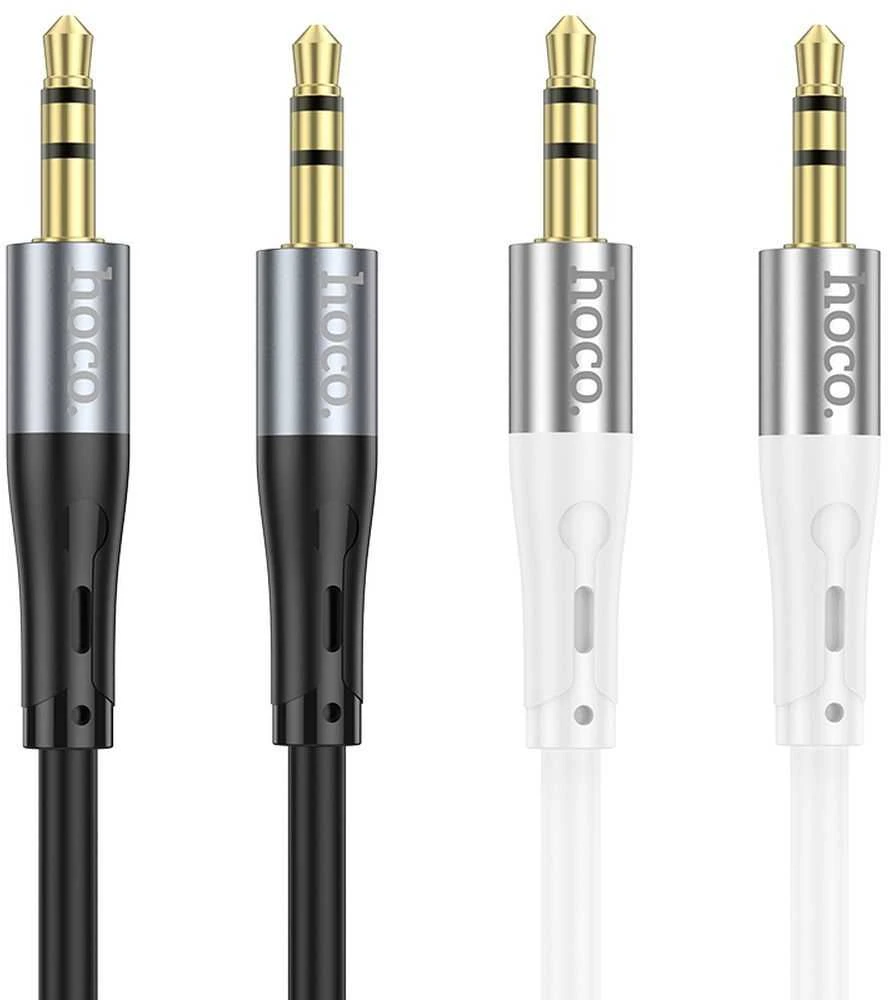 Kabelis AUX lizdas 3,5 mm į 3,5 mm lizdą Hoco 1 m UPA22 juodas